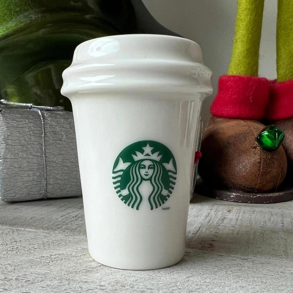 2014 Starbucks White Cup Ornament